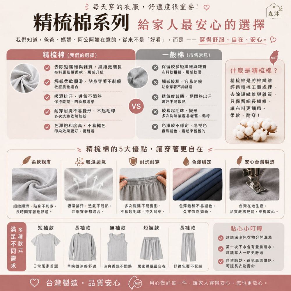 tw-11134207-820ld-mrpzf73lj7ydbb 三五衣著精梳純棉薄長袖薄長褲 台灣製 冷氣房睡衣套裝 上下拆賣