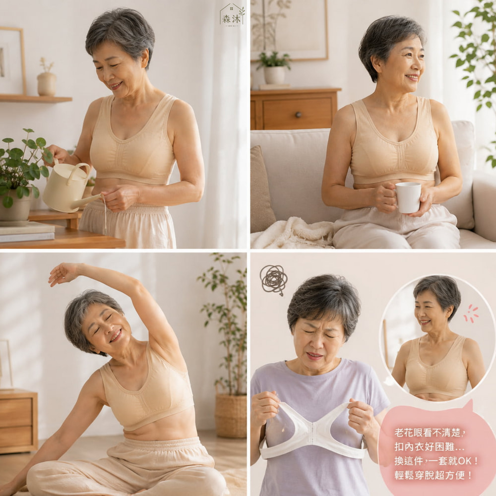 台灣製 阿嬤內衣 無鋼圈內衣 媽媽內衣